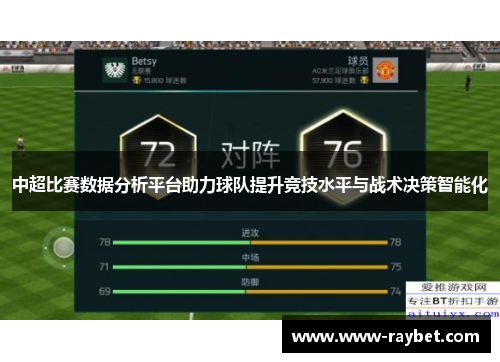 中超比赛数据分析平台助力球队提升竞技水平与战术决策智能化