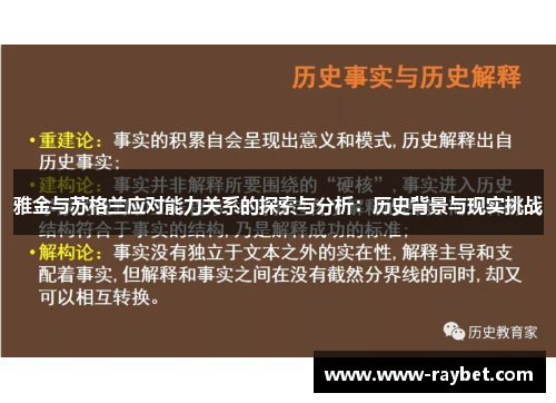 雅金与苏格兰应对能力关系的探索与分析：历史背景与现实挑战
